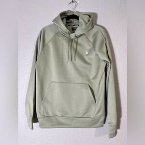 Hurley Exist Slash Logo Pullover men's Hoodie performance sweatshirt green small